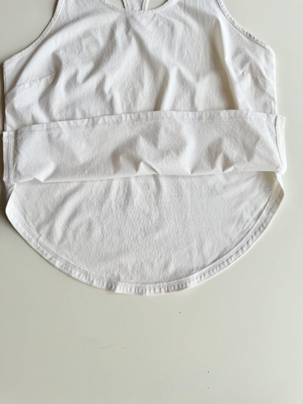 ATHLETA Navigate White Ripstop Scoop Neck Racerback Tank Top, Size S - Picture 7 of 11
